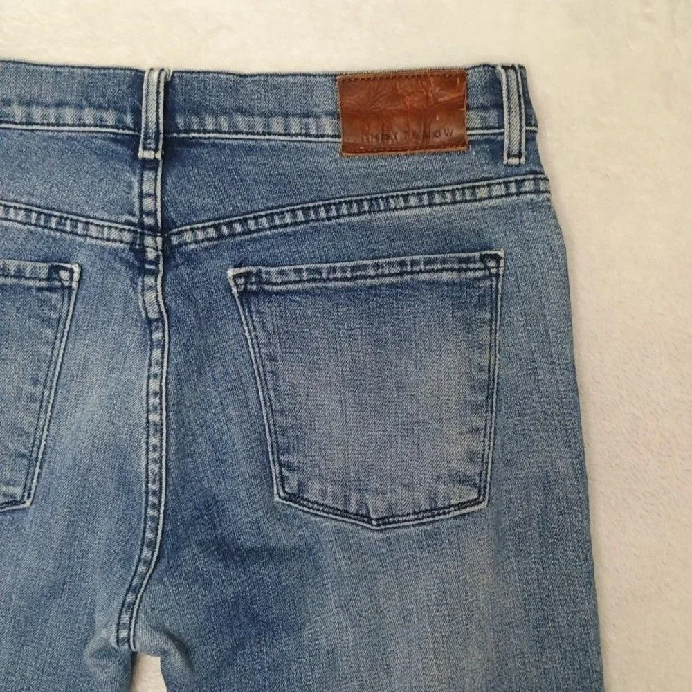 Mott & Bow Jeans Mens 31x30 Blue Slim Warren Light Distressed Stretch 5 Pocket
